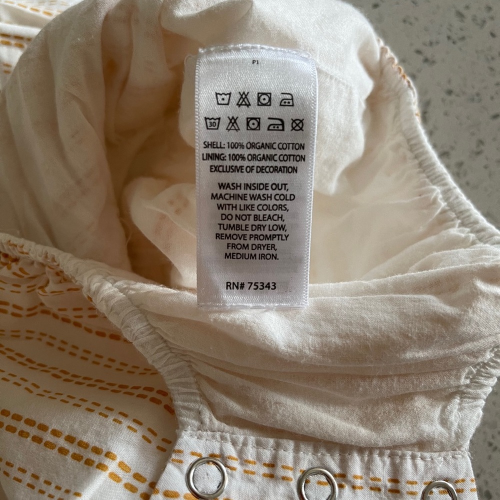 Beautiful organic cotton bubble romper - Picture 4 of 4